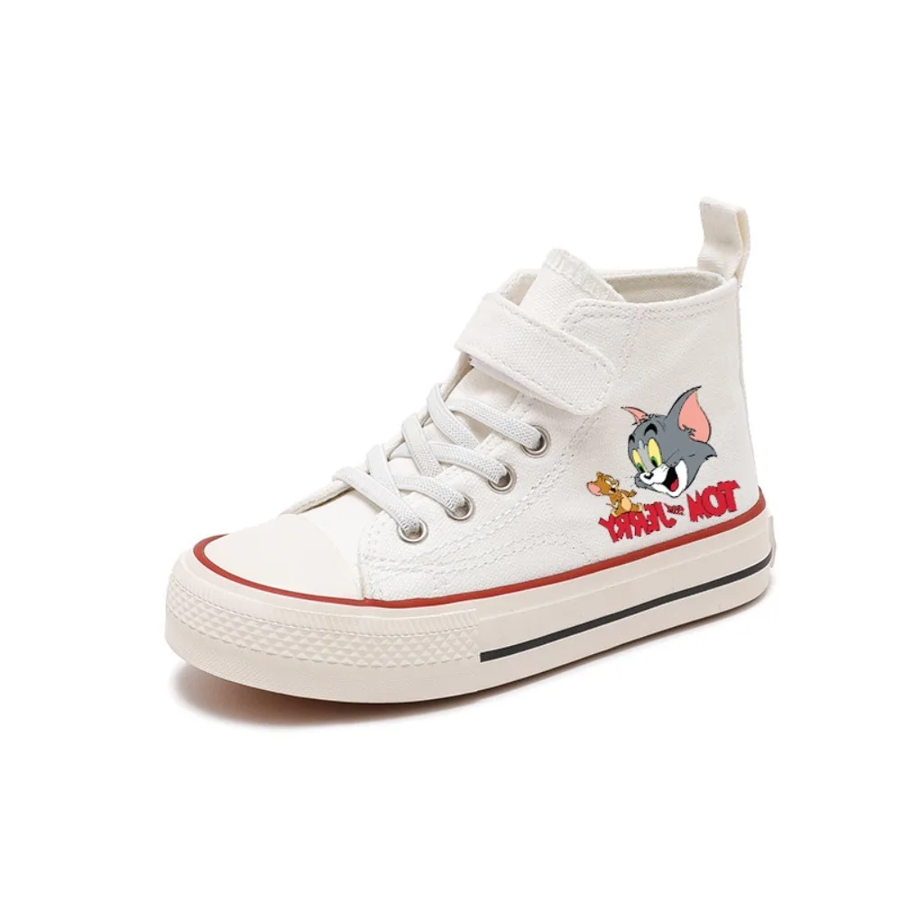 Fashion Girl Kids Boys Kids Canvas Casual Cartoon Tom and Jerry Sport Shoes New Children Print Shoes Boys Tennis Shoes