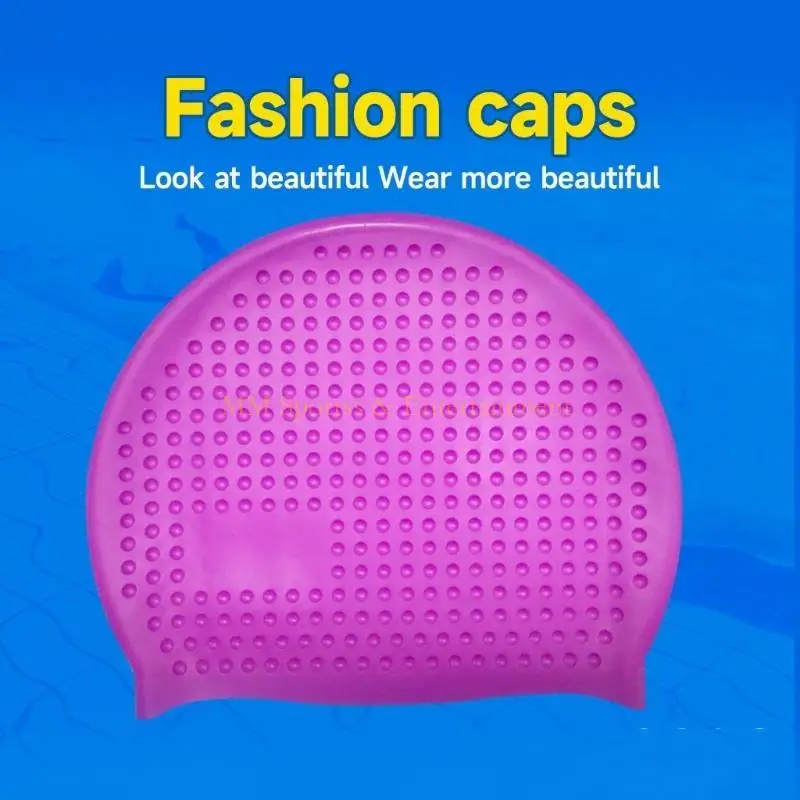 31be مريح السيليكون قبعة قبعة قبعة قبعة المساحة من الشعر الطويل والقصير