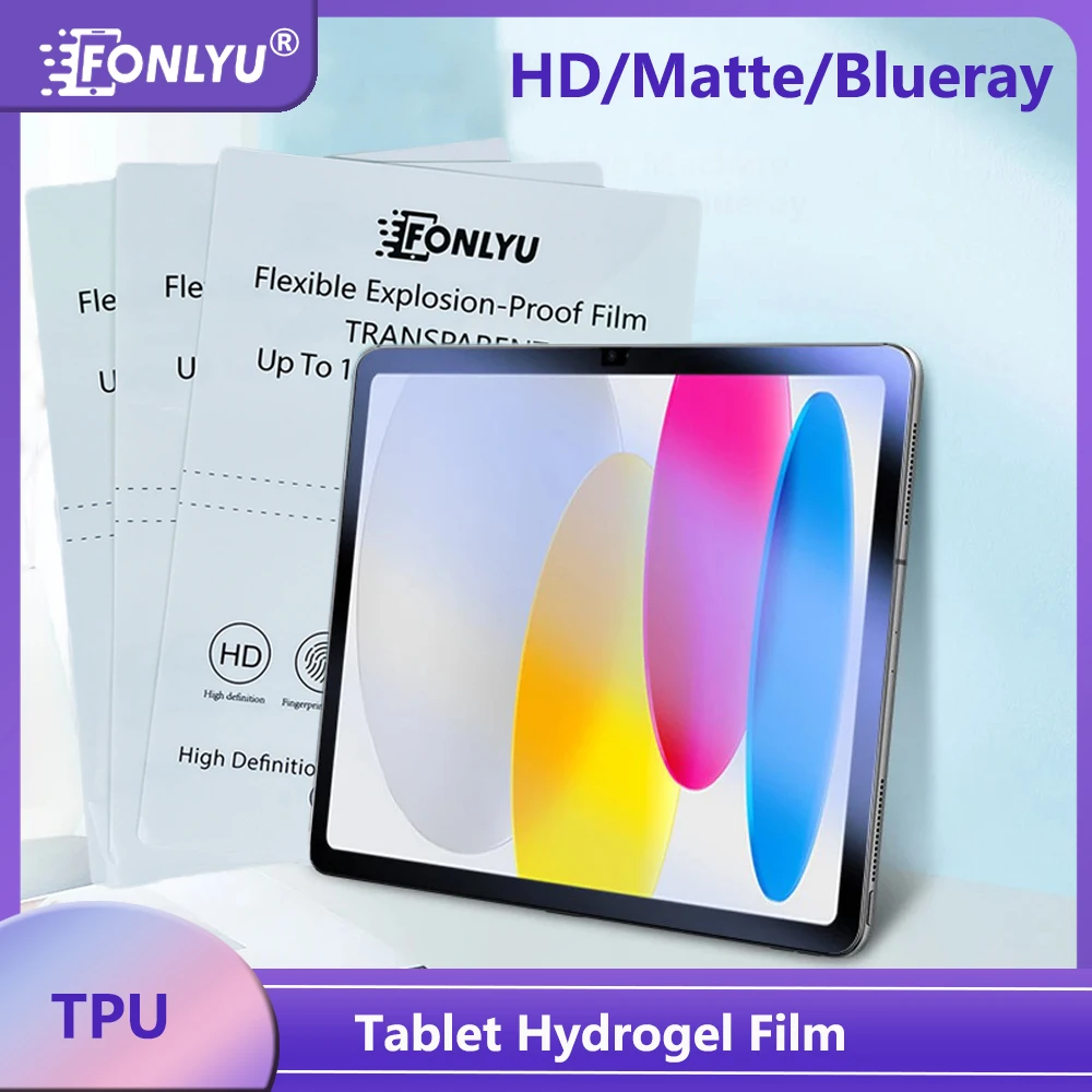 FONLYU TPU Soft Flexible Movie HD Matte Blueray Hydrogel Sheet Tablet Pad Laptop Front Screen Protector for Film Cutting Machine