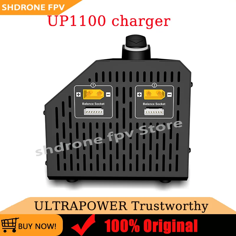 

Ultra Power UP1100 1100W 2-6S Pack Charger 22A 2 Ports Agricultural Drones Battery Charger AC 110V/220V for Lithium Battery