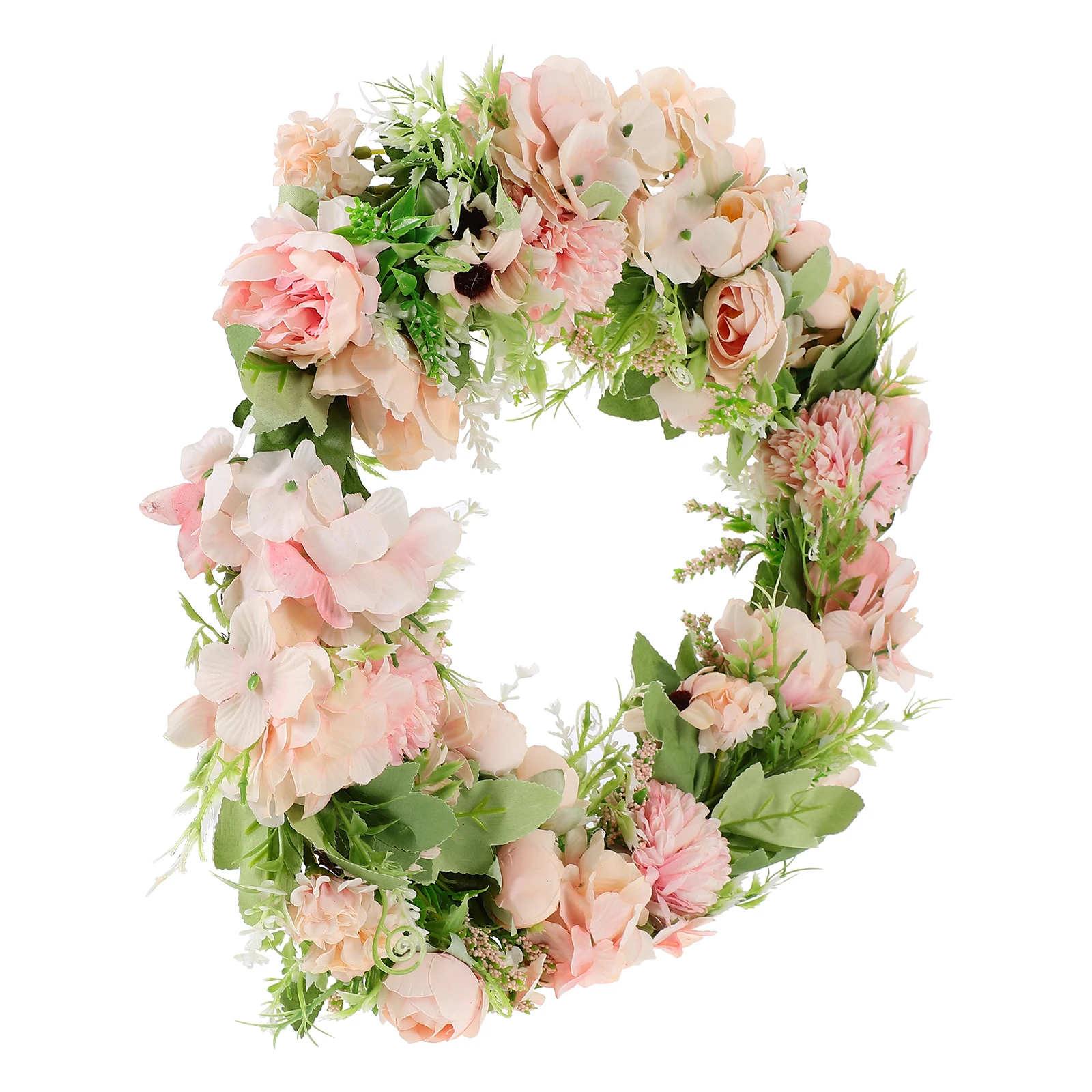 

Creative Plastic Simulated Wreath Decor Door Hanging Realistic Peony Design Wedding Decoration