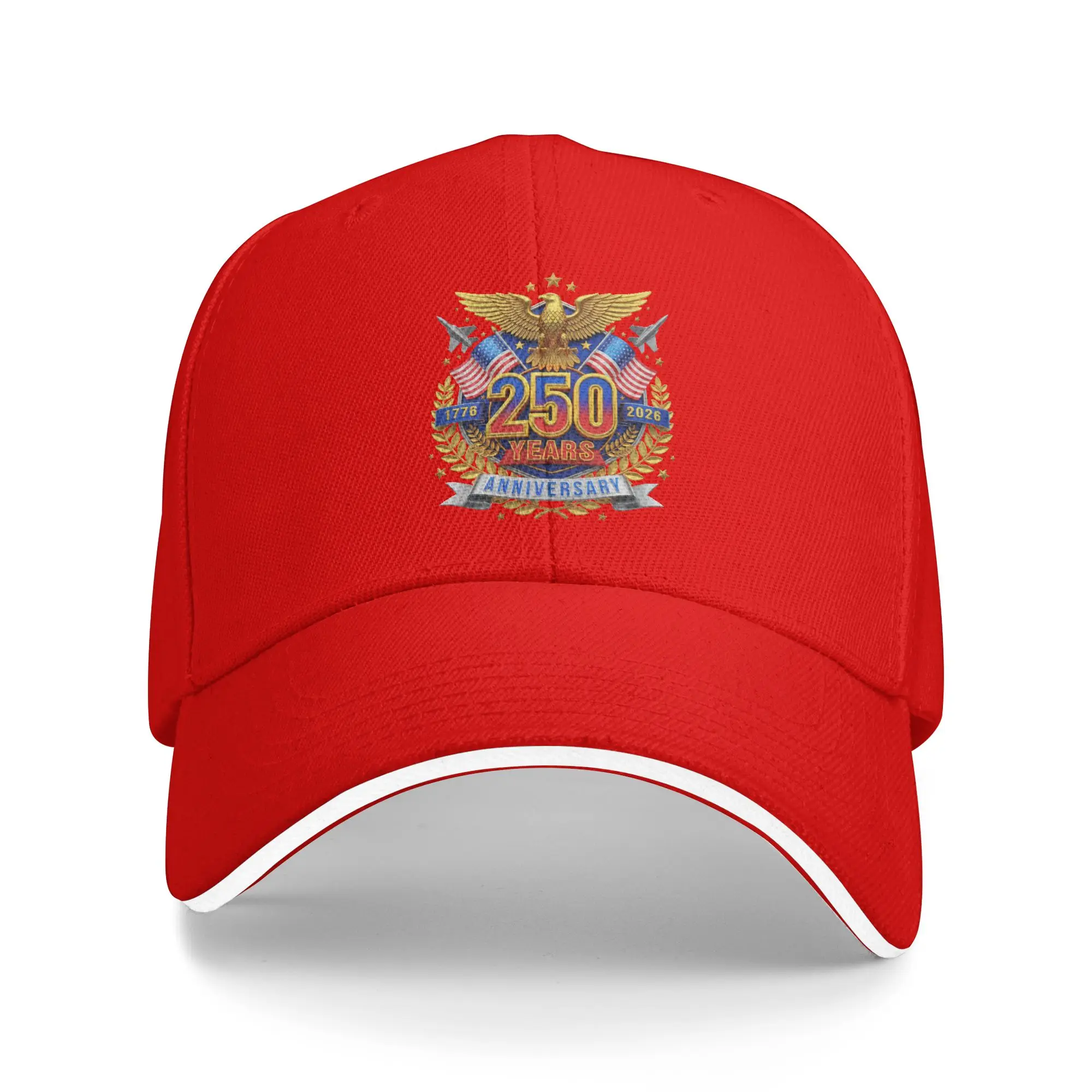 Women Men 250 Years of Freedom 1776-2026 Eagle Outdoor Hat Independence Day Sun Baseball Caps Casual Baseball Cap Sunscreen Hats