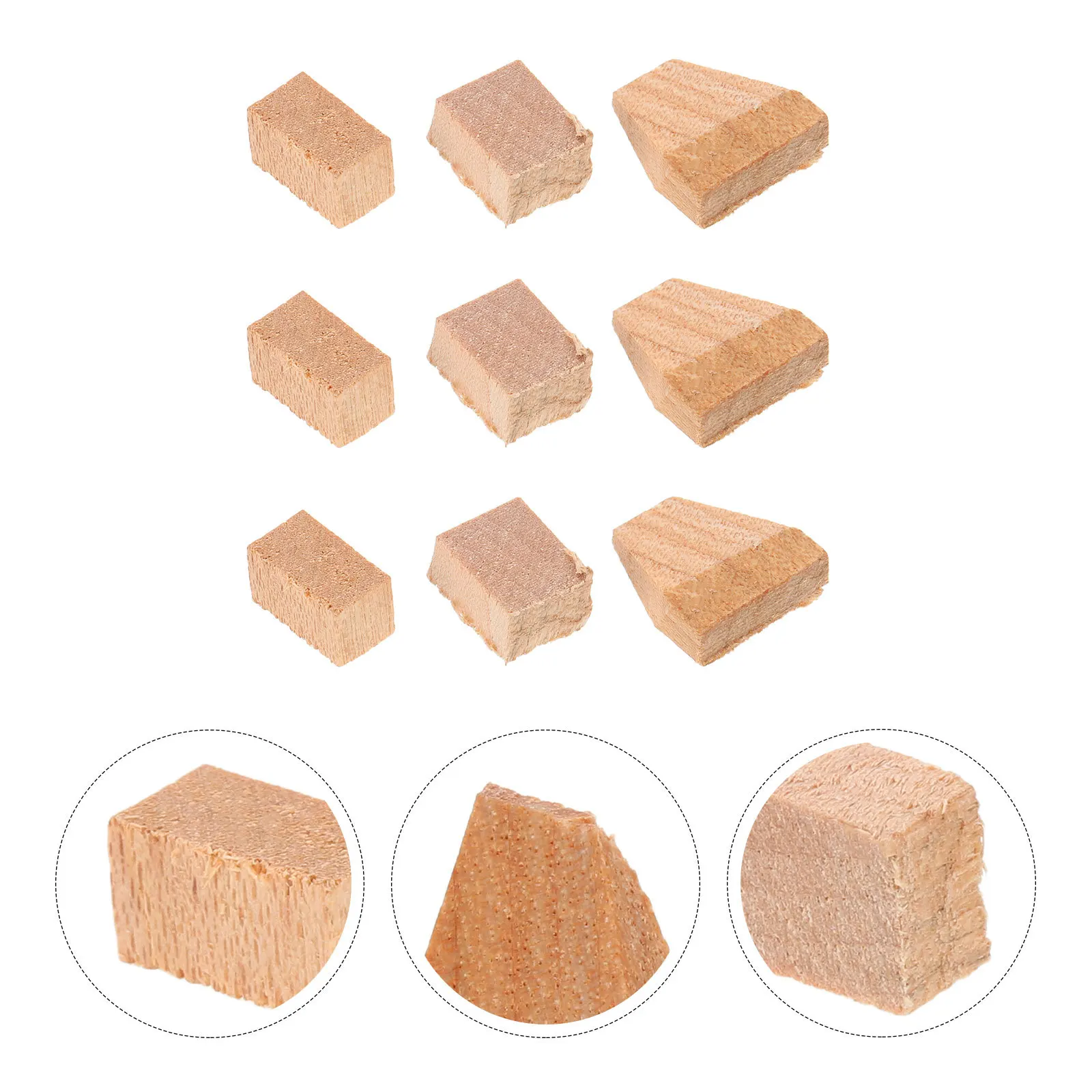 

3Set Violin Bow Cork Frog Wooden Wedges for Vibration Absorption and Steady Placement Violin Bow Cork Fiddlestick Plugs