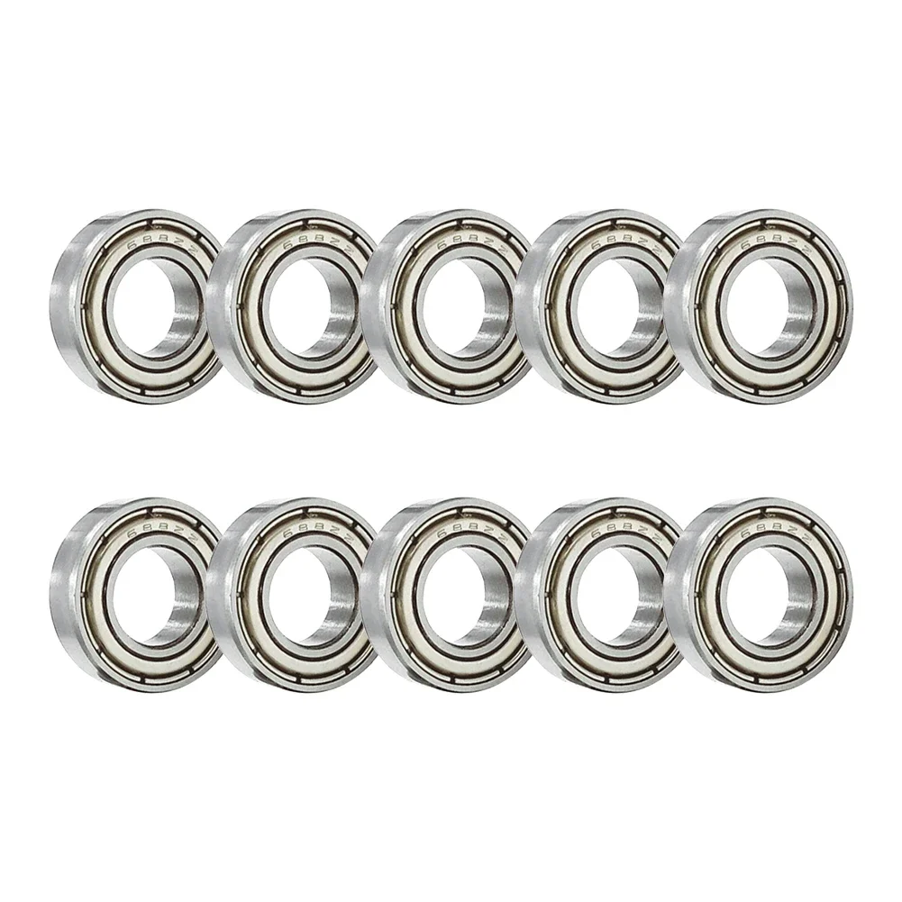 10pcs Ball Bearings Double Shielded Double Metal Seal Bearings 8x16x5mm High Carbon Steel Bearing Heavy Load 3D Printer Parts