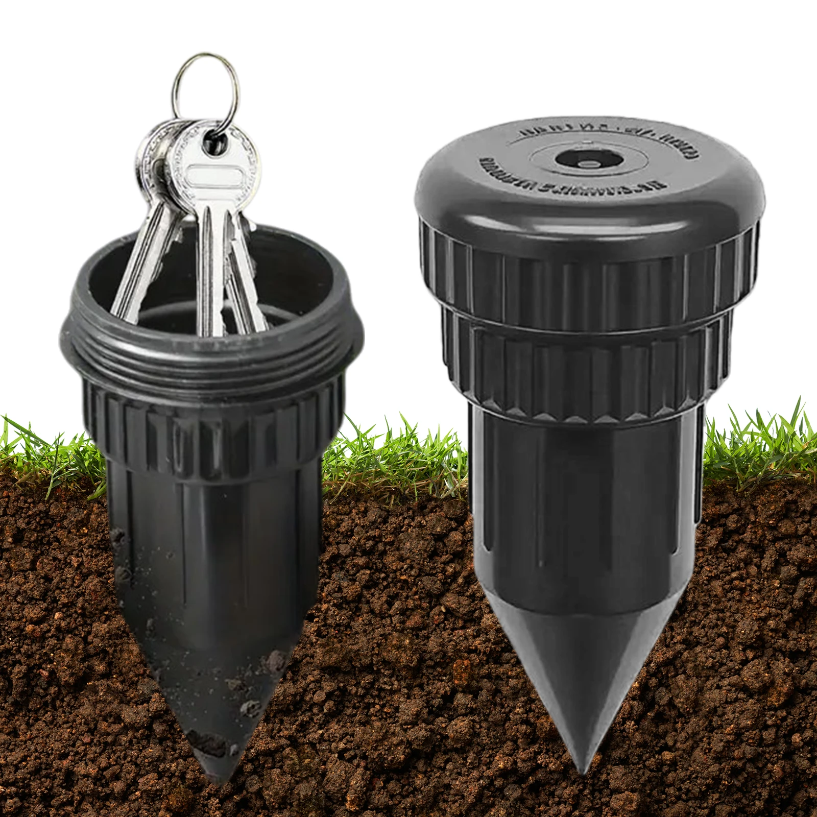 Sprinkler Key Cash Hider Holder Realistic Sprinkler Head Key Holder for Outdoor Garden Yard Easy Push Into The Ground