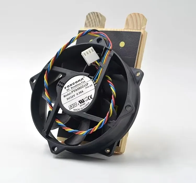 New 9CM 9025 4-wire PWM temperature controlled circular CPU chassis cooling fan PVA092G12P 12V 0.39A