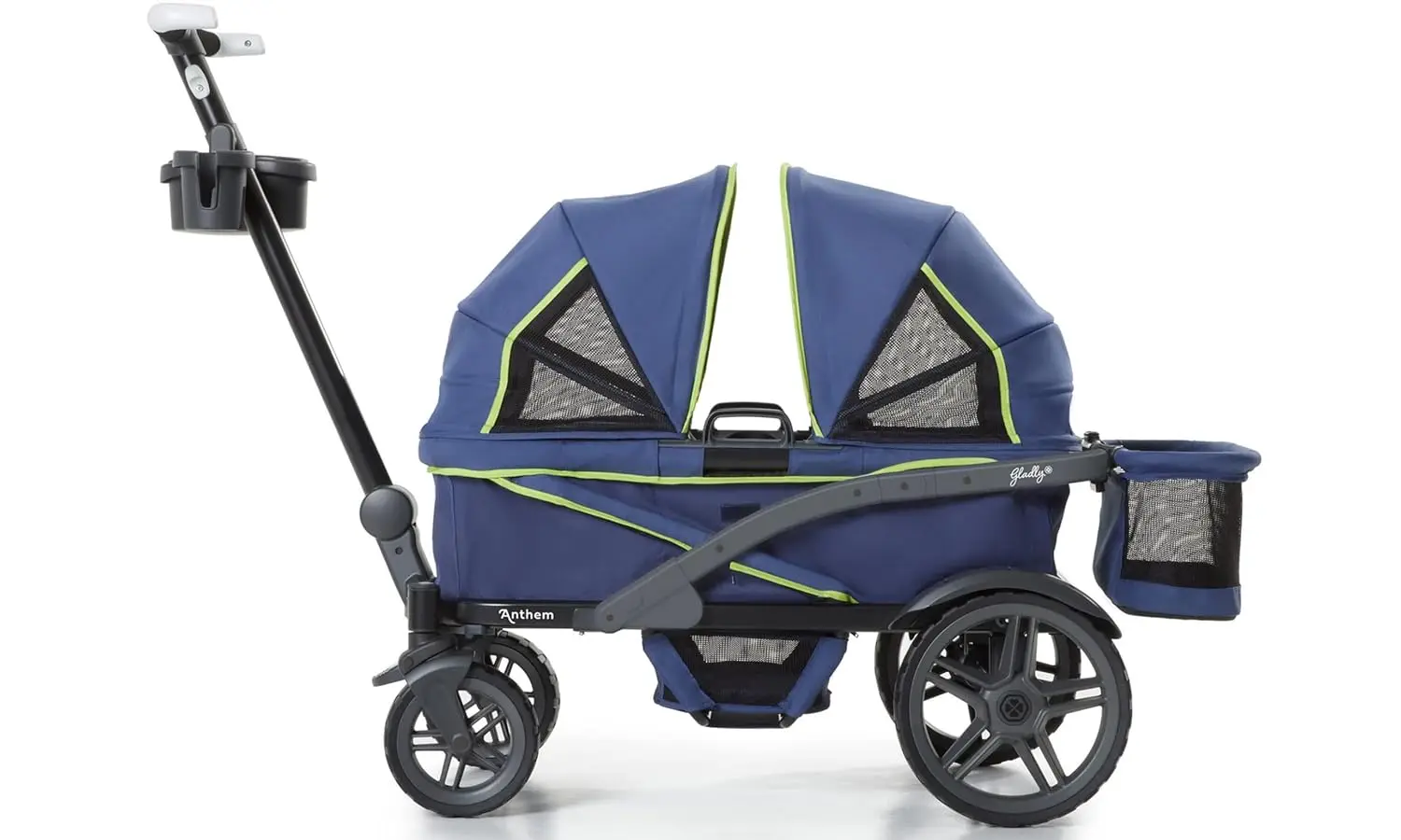 2-Seat All-Terrain Wagon Stroller with Easy Push and Pull, Removable XL Canopies, and Sturdy, Safe Folding