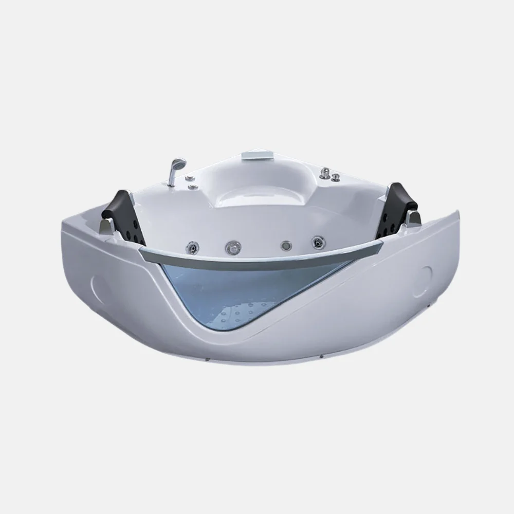 Freestanding Corner Spa Jacuzzi Faucet Bathtub Accessories Bathtub Whirlpool White Acrylic Multifunctional