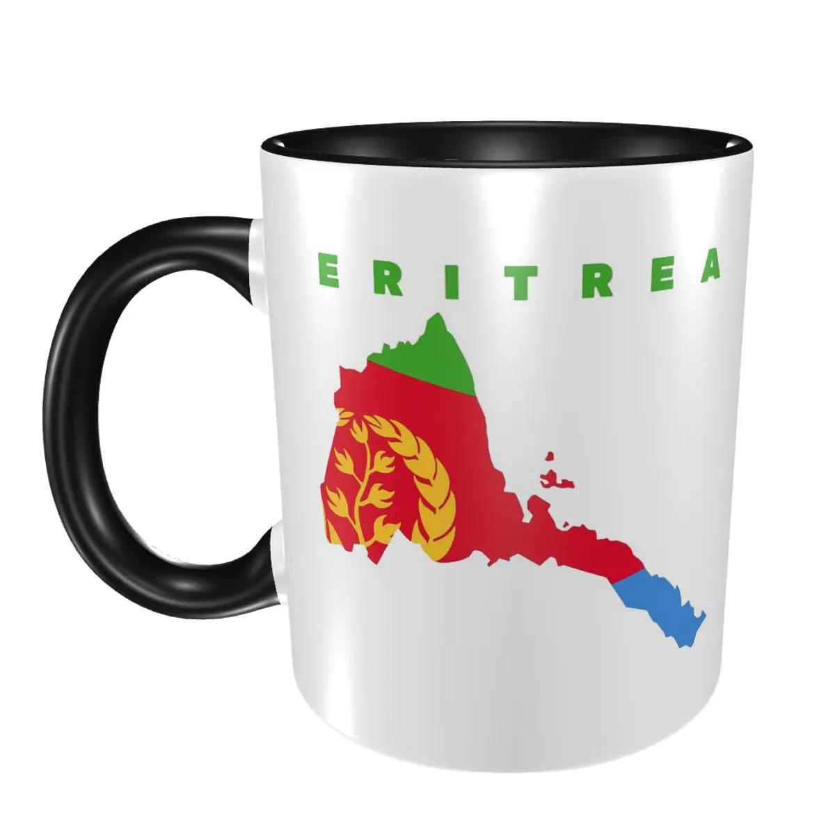

Flag Of Eritrea Mug Funny Ceramic Coffee Cups Tea Mugs Milk Cup Drinkware Gifts for Friends