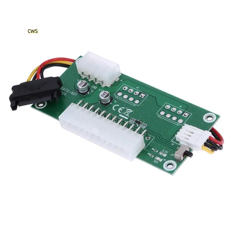 บอร์ดอะแดปเตอร์ซิงค์อัตโนมัติกําลัง ATX คู่พร้อมการเชื่อมต่อ 24PIN สําหรับการสลับพลังงานกราฟิกการ์ด