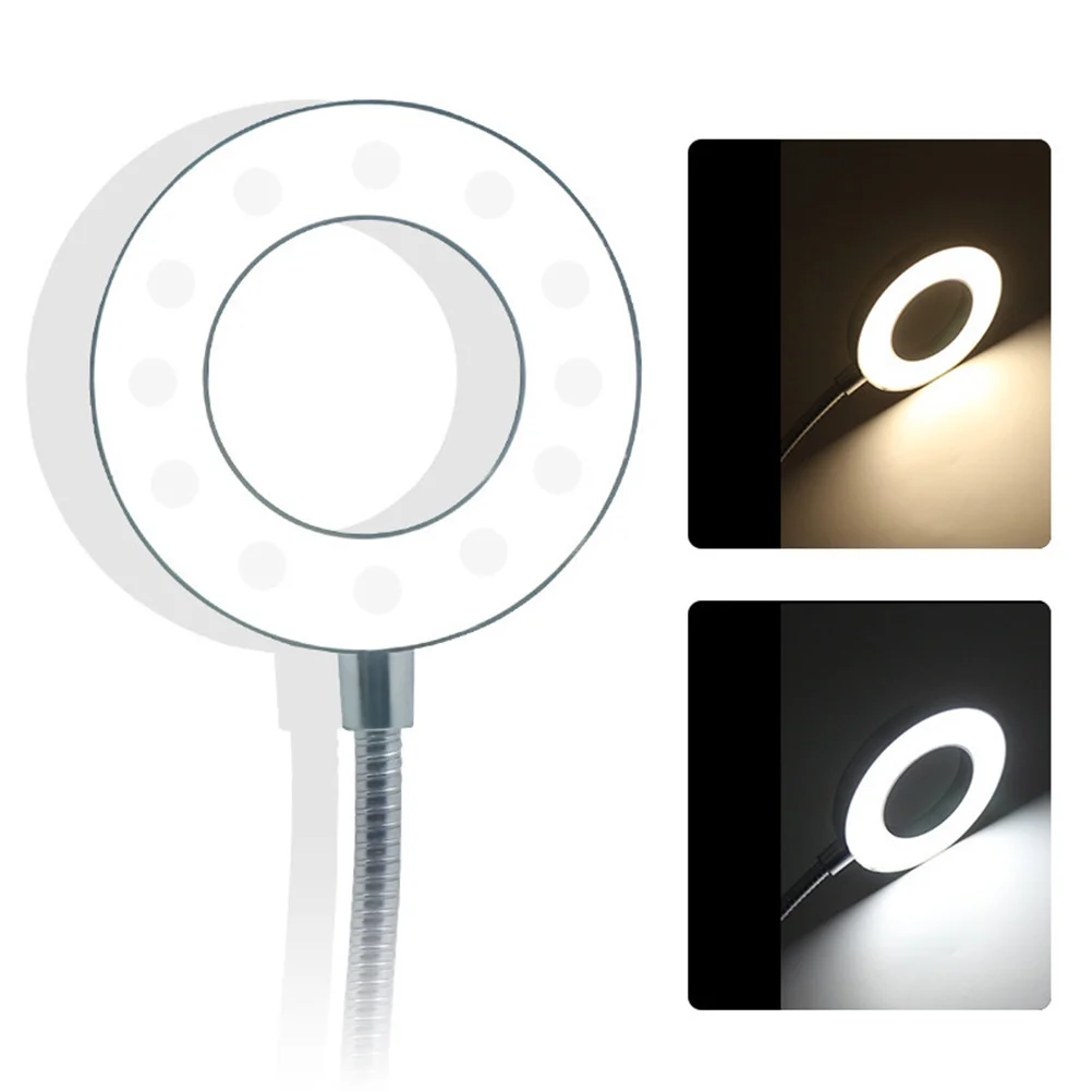

1Pcs Portable Table Clip Lamp LED Eye-Caring Learning Light with Cold Warm 2 Gears for Home Office School Silver