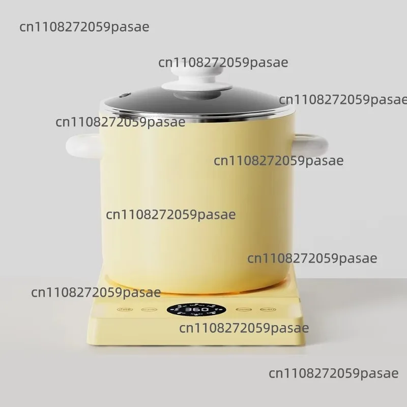 8 Function Touch Control Kitchenette Gadgets Multi-kettle with Digital Base and Warm Function
