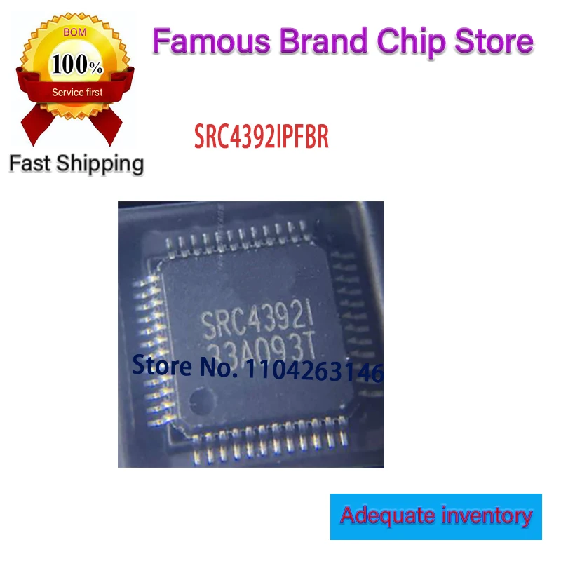 

5~10pcs/lot SRC4392IPFBR SRC4392 TQFP64 100% NEW original