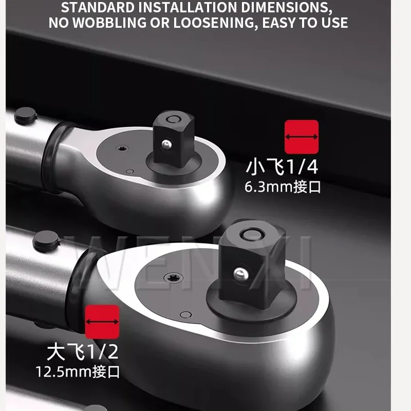 72-Tooth Industrial-Grade Torque Wrench 1/2-3/8