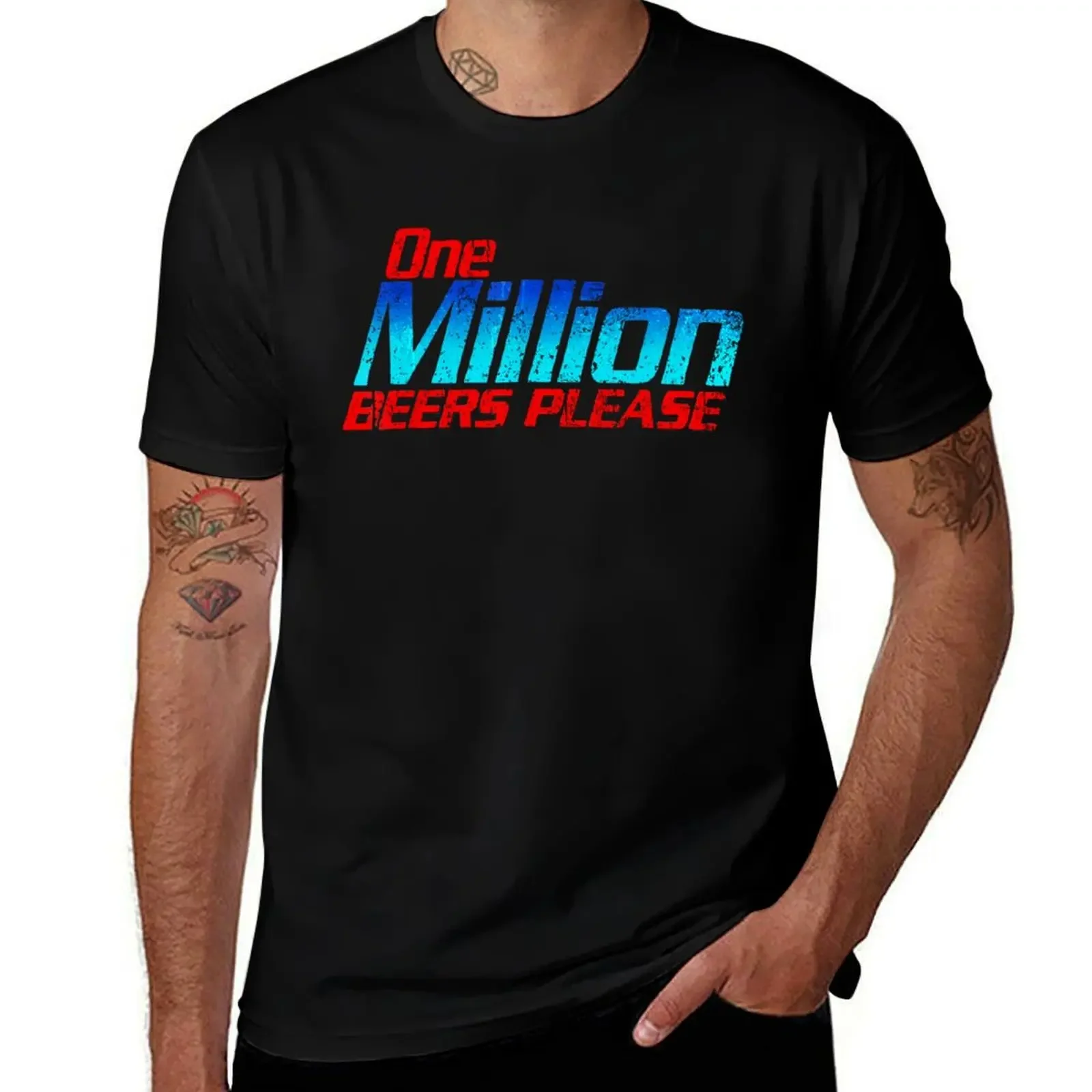 One Million Beers Please T-Shirt plus size tops summer clothes slim fit t shirts for men