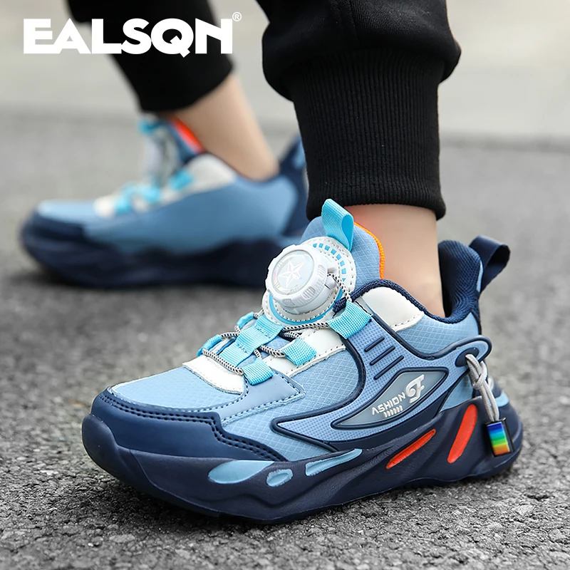 Kid Sneakers Sport Shoes for Boys Fashion Leather Children Breathable Comfort Shoes Casual Walking Outdoor Girls Running Shoes