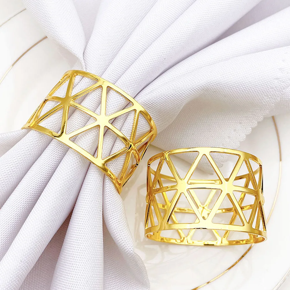

6 Pcs Napkin Rings Dinning Table Adorn Decorative Dinner Party Supplies Elegant Serviette Buckles Table Adornments
