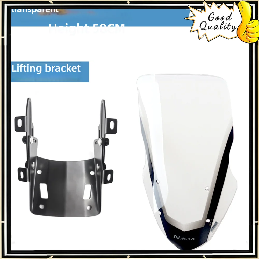 Good Quality For Yamaha AVENUE 125 Fat Head Fish Windshield Front Windshield Special Windshield Rear View Mirror Forward
