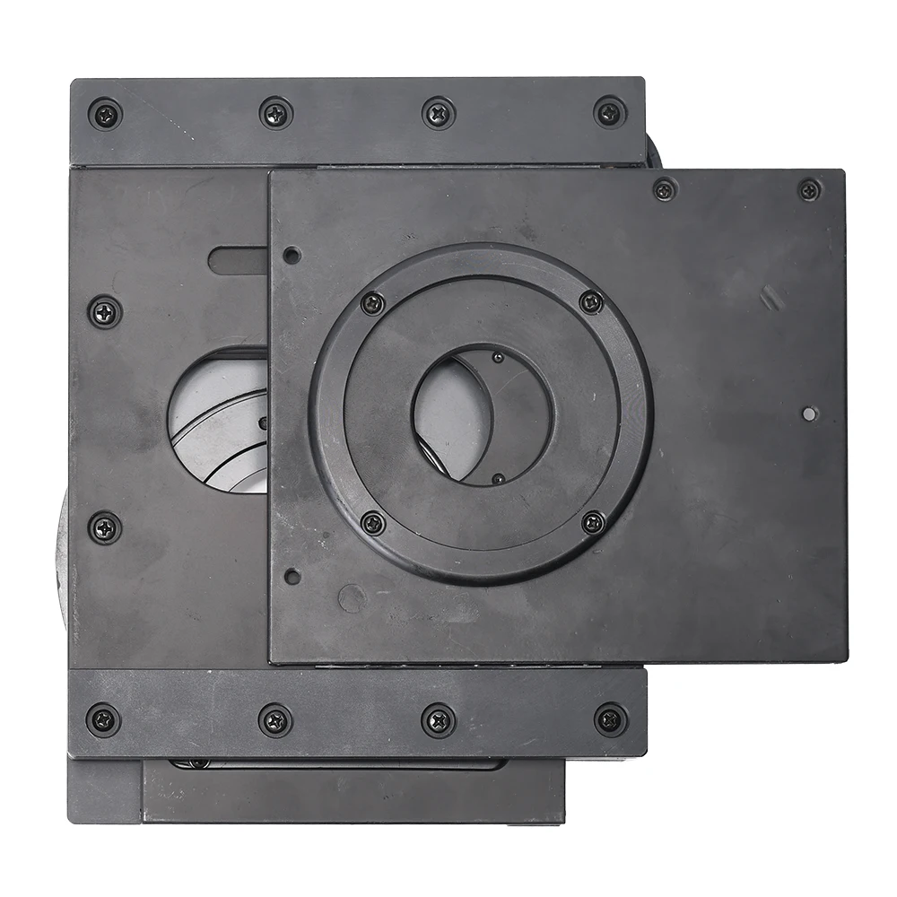 XY Fine-tuned Rotary Rotary Rotable Stage piattaforma di ispezione ad alta precisione micrometro tavolo di attività per microscopio Stereo