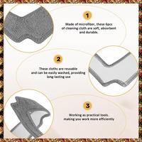 BTCL 3PCS Window Cleaning Robot Mop Cloth Cleaning Rag Towel Dust Cloth Cleaning Cloth For LIECTROUX YW509