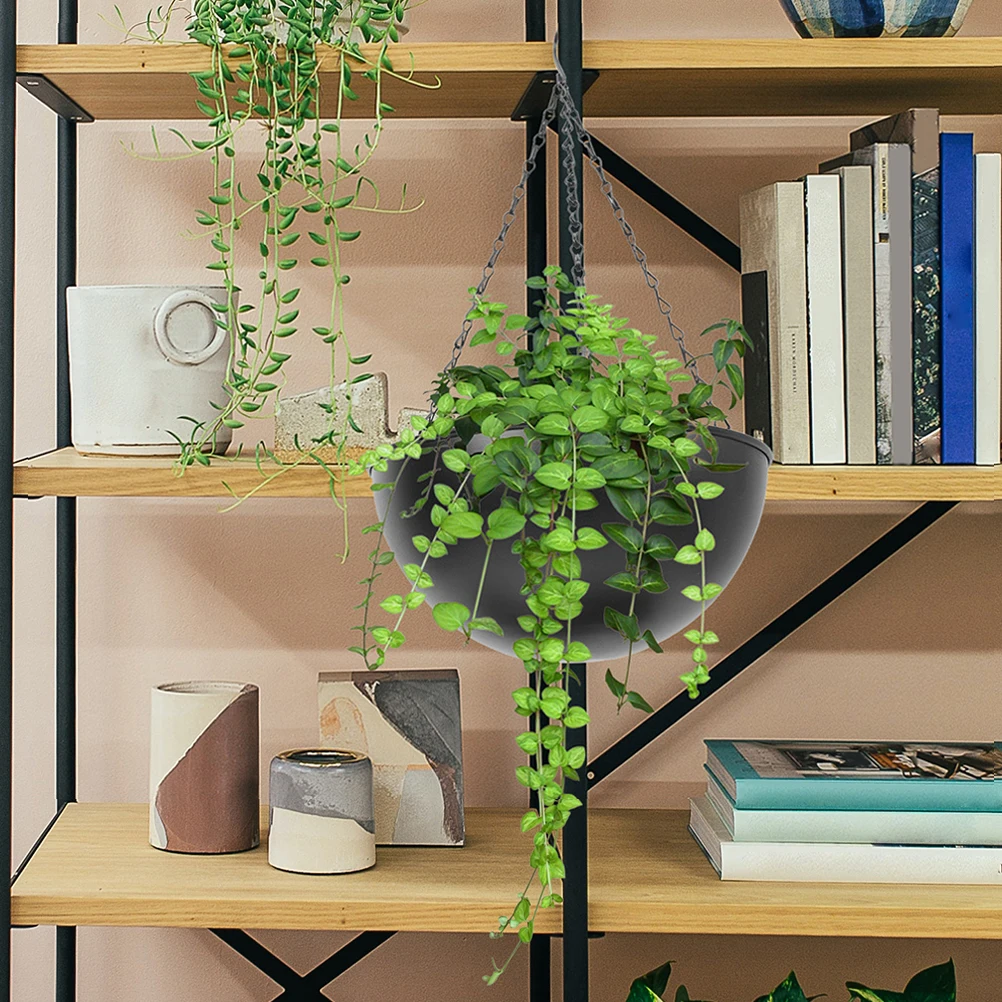 

Hanging Flower Pot Iron Wall Mount Planter For Outdoor Indoor Garden Decor Large Plant Basket Durable Hanging Basket