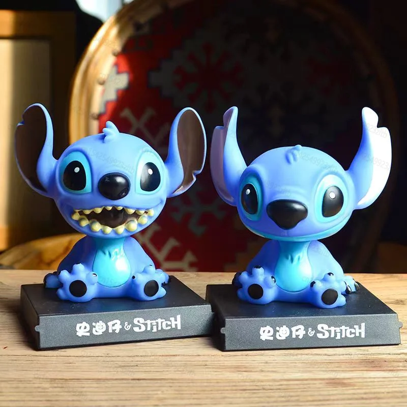 

Игрушечная кукла «Ститч» Disney, милая машинка для интерьера, аксессуары для автомобиля, держатель, встряхивающий подарок другу на день рождения