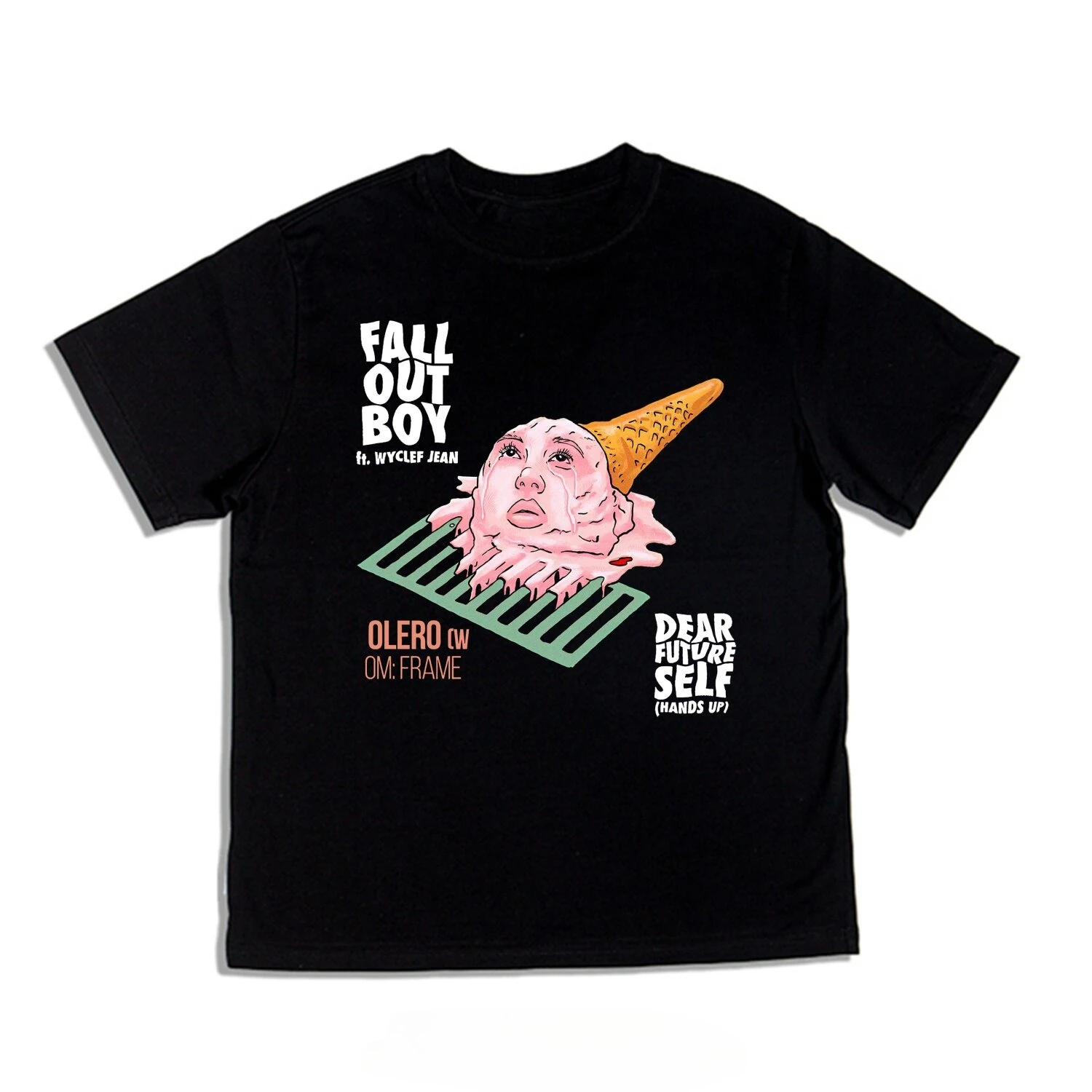 Direct Injection Rebel Boy Fall Out Boy - Overthrowing Boy Rock Band Print T-Shirt - Loose Pure Cotton Short Sleeve