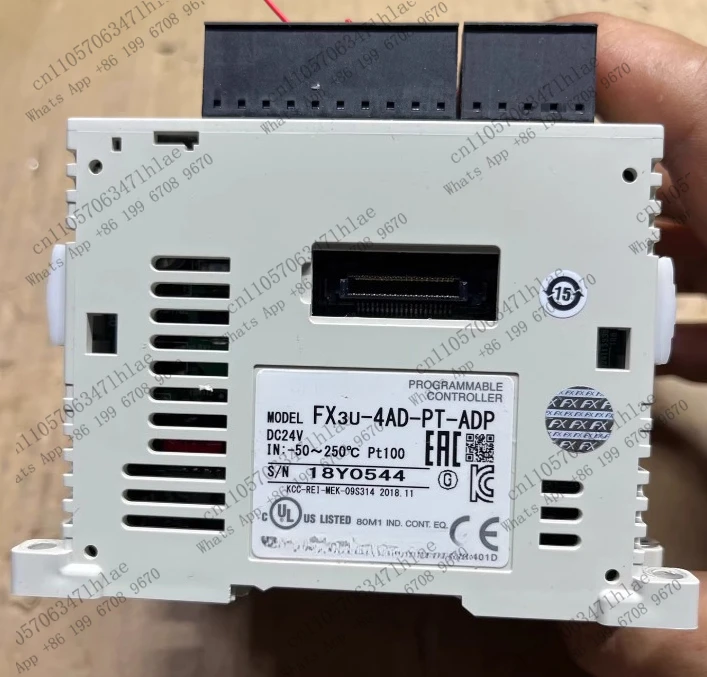 1PCS PLC FX3U-4AD-PT-ADP, fully functional, tested OK