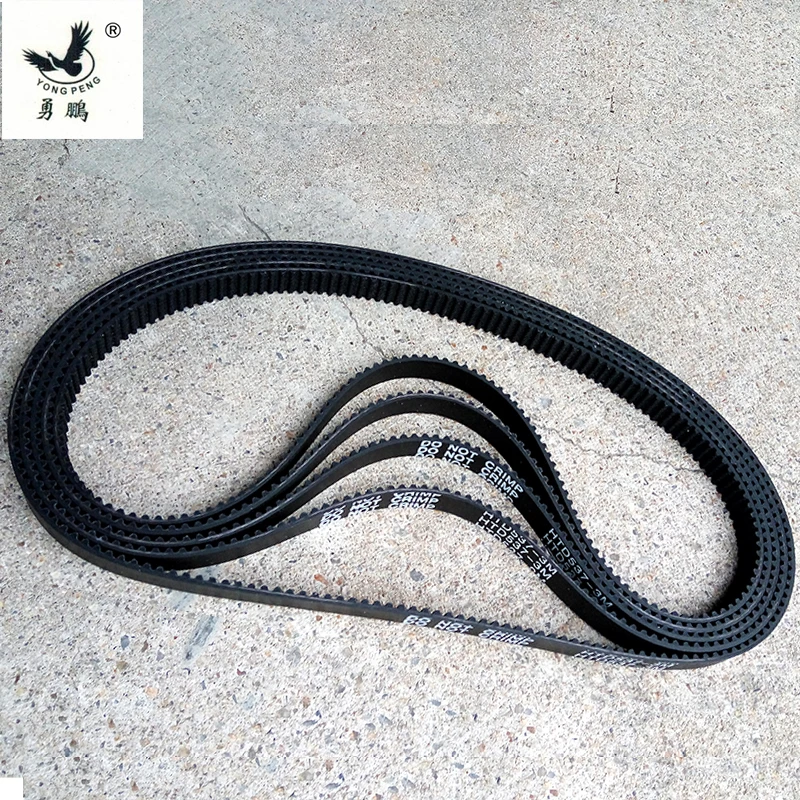 HTD657-3M-10 timing belt teeth 219 width 10mm length 657mm rubber closed-loop 657-3M-8 High quality HTD3M CNC