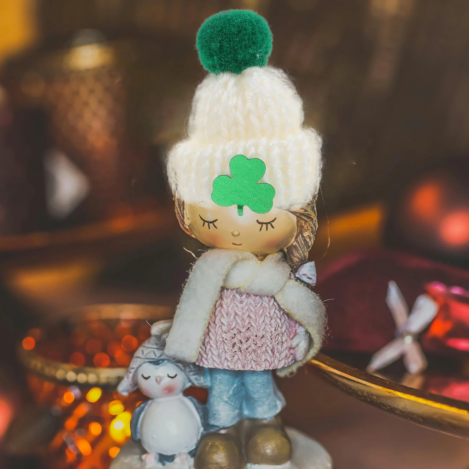 

3pcs 3 Pieces Hat Making Supplies Crochet Knit Cap Mini Birthday Hats for Stuffed Animals Caps Crafts Cowgirl