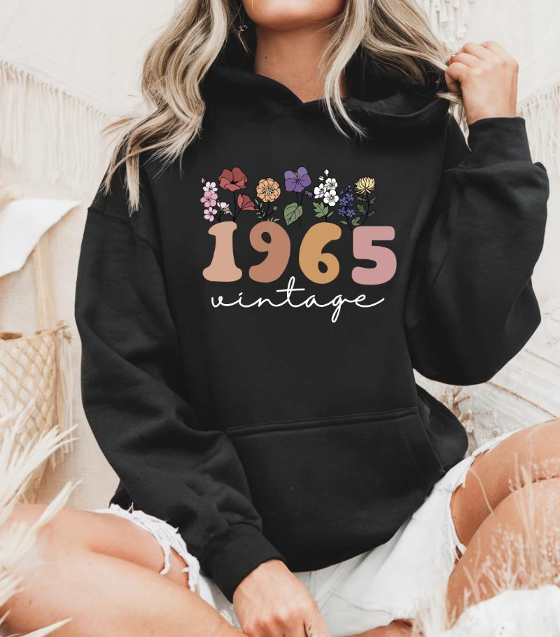 

Limited Edition 1965 Hoodie _ 60th Birthday Gift for Men & Women _ Retro 60th Birthday Hoody _ Perfect Gift for Him Her