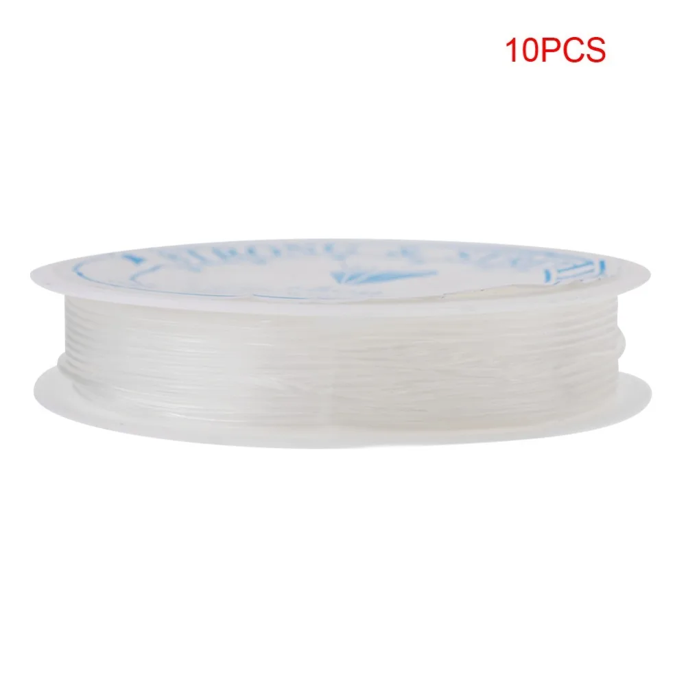 

10pcs 0.7/0.4/0.5/0.6/1.0mm Crystal Elastic String Transparent Color TPU Material Transparent Beading String