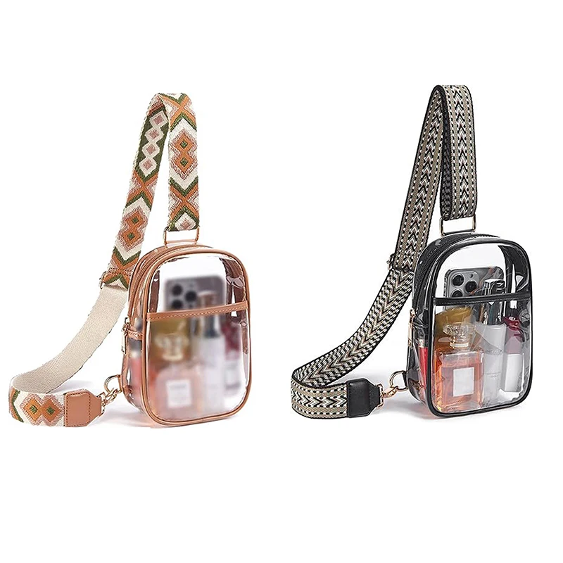 

Стильная прозрачная поясная сумка через плечо для женщин, утолщение высокого качества - водостойкая, устойчивая к пятнам