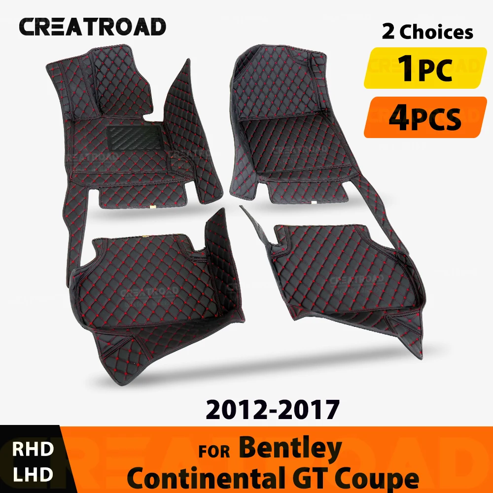 

Car Floor Mats For Bentley Continental GT Coupe 2012 2013 2014 2015 2016 2017 Auto Foot Pads Carpet Cover Interior Accessories