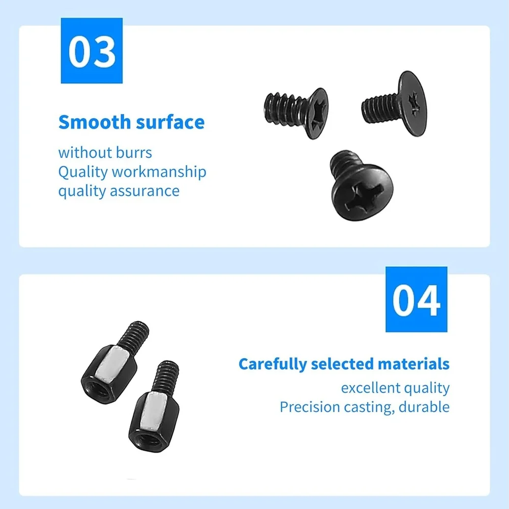 Deep Cross Grooves PC Repair Screws For Computer Repair As Shown Carbon Steel Screws For Repair Professional Results