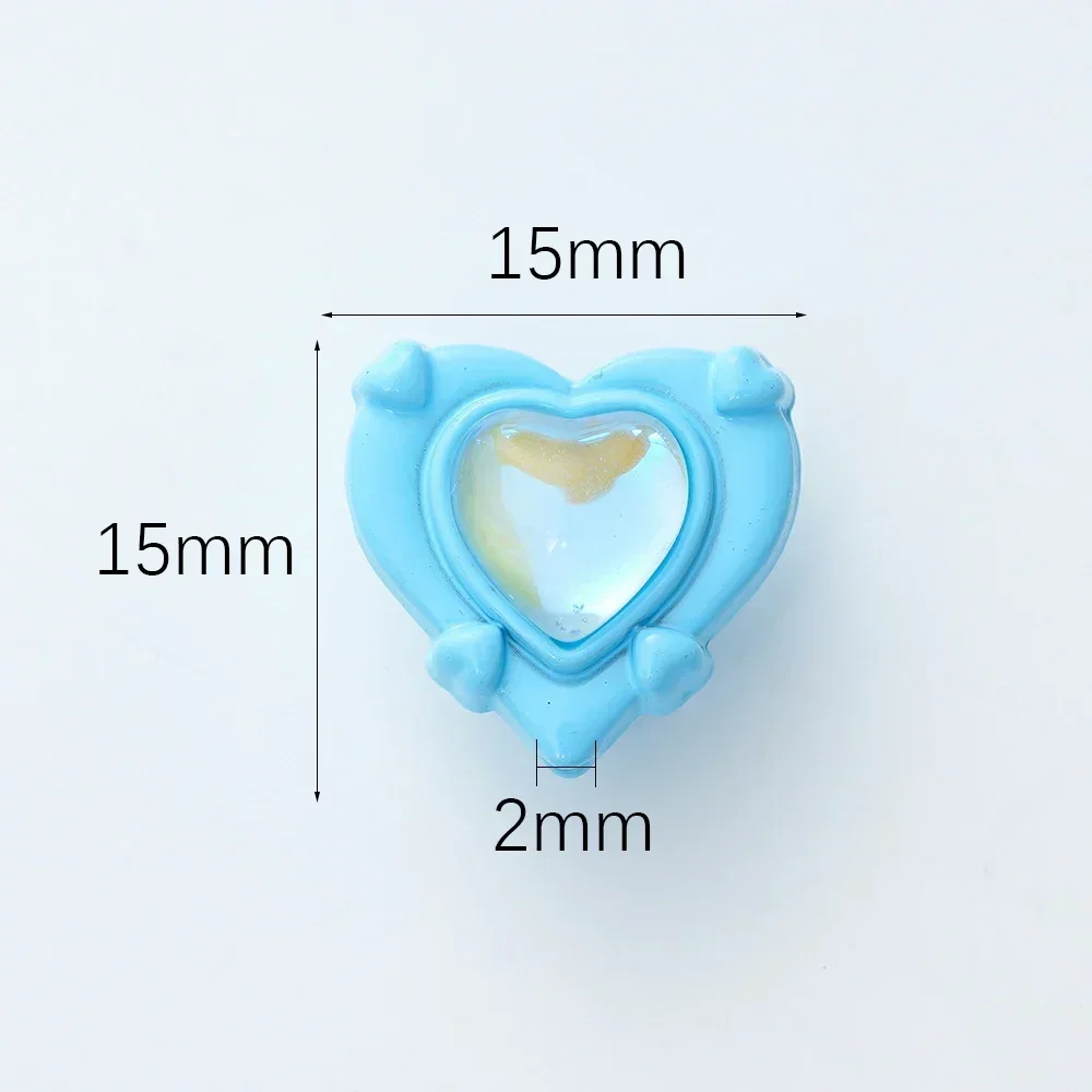 5szt Wykwintne magiczne serca Alloy Heart Charms do tworzenia biżuterii Kolczyki Naszyjnik Brelok Diy Craft Supplies