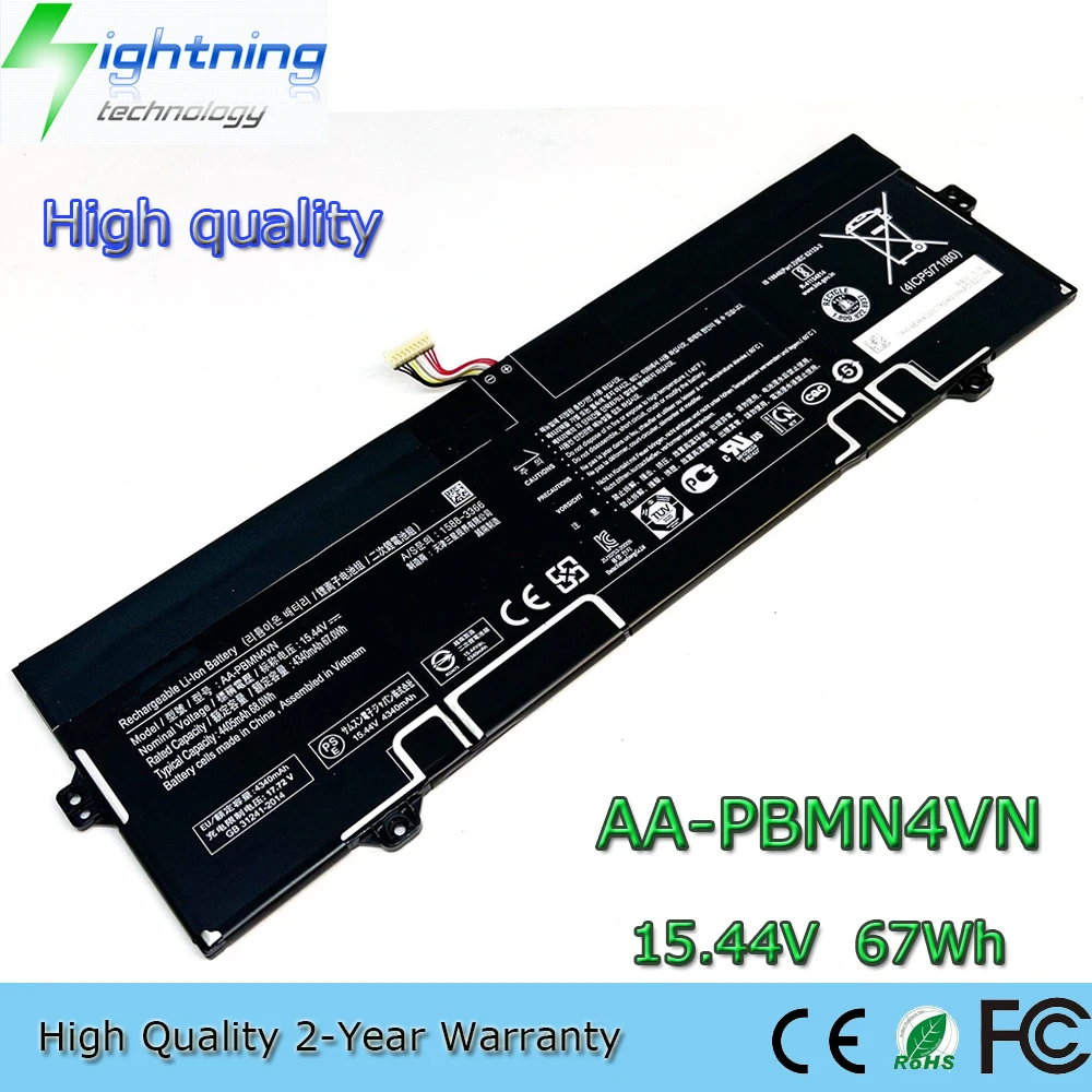 Nova Bateria de Laptop Aa-pbmn4vn 15.44v 67wh para Samsung Galaxy Book Pro 15 Np950xdb Np950qdb de Alta Qualidade