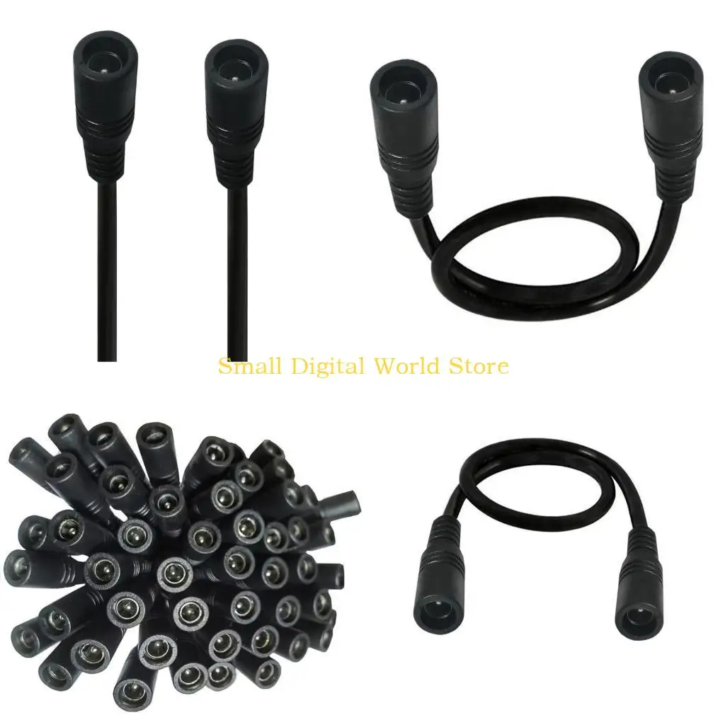 77UB 12V Power Supply Adapter Power Extension Cord for CCTV Security IP Camera LED Light Strip Extender Wire 5.5mmx 2.1mm
