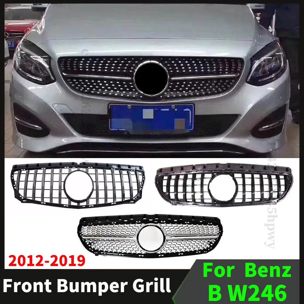 

Replacement Part For Mercedes W246 Benz B class 2012-2019 Upper Front Hood Grille Racing Bumper Grill Tuning Body Kit Facelift