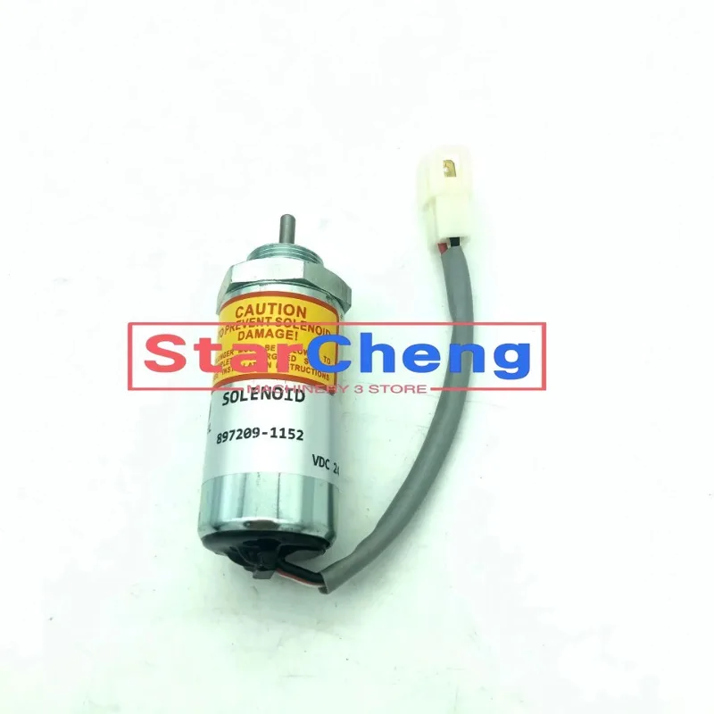 

Higher Quality for Isuzu Engine 4LE1 4LE2 Hitachi 24V Fuel Shut Off Stop Solenoid 897209-1152 Excavator Accessories