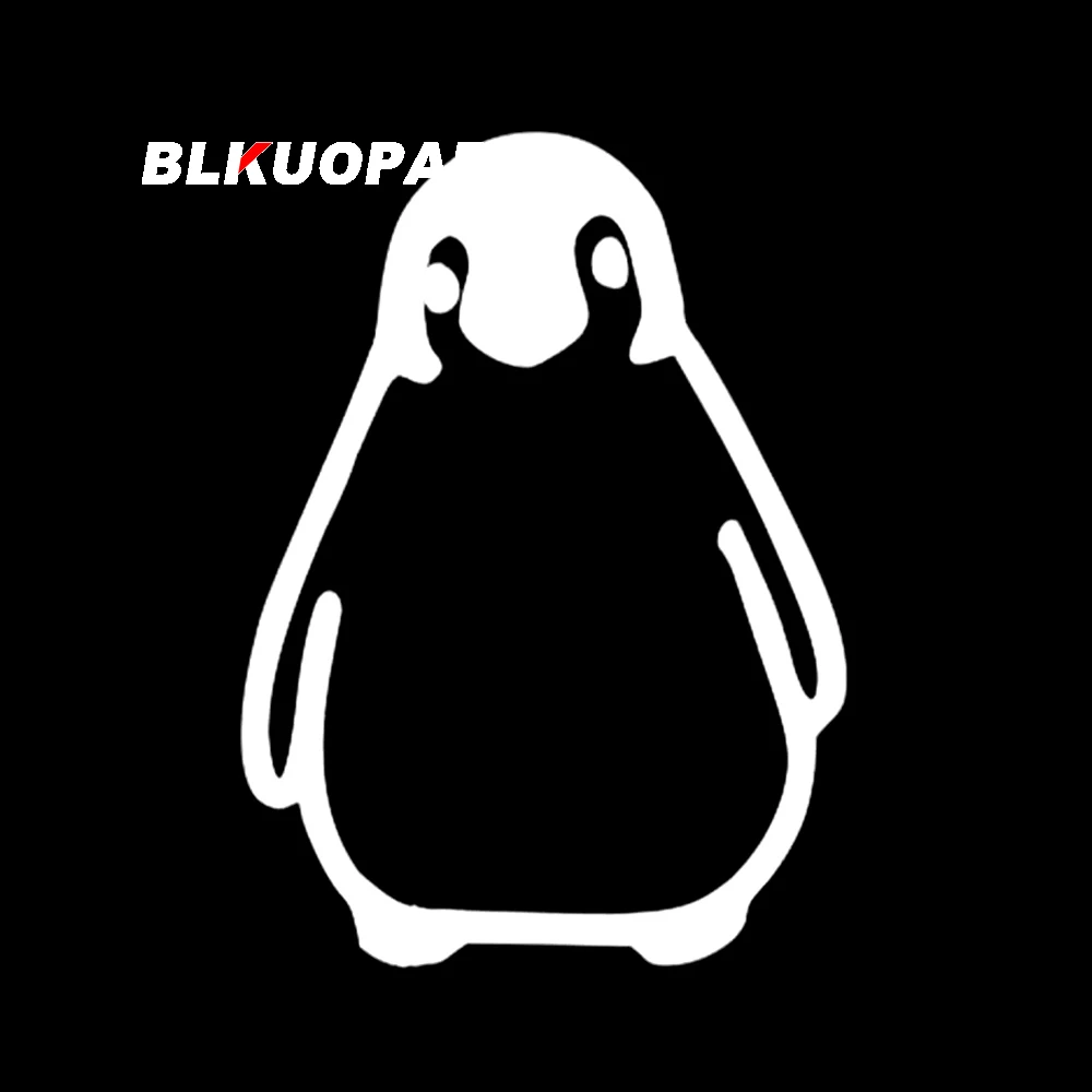 BLKUOPAR البطريق سيارة ملصق عصري واقية من الشمس الديكور مضحك يموت قطع الإبداعية انسداد خدش الفينيل اكسسوارات السيارات