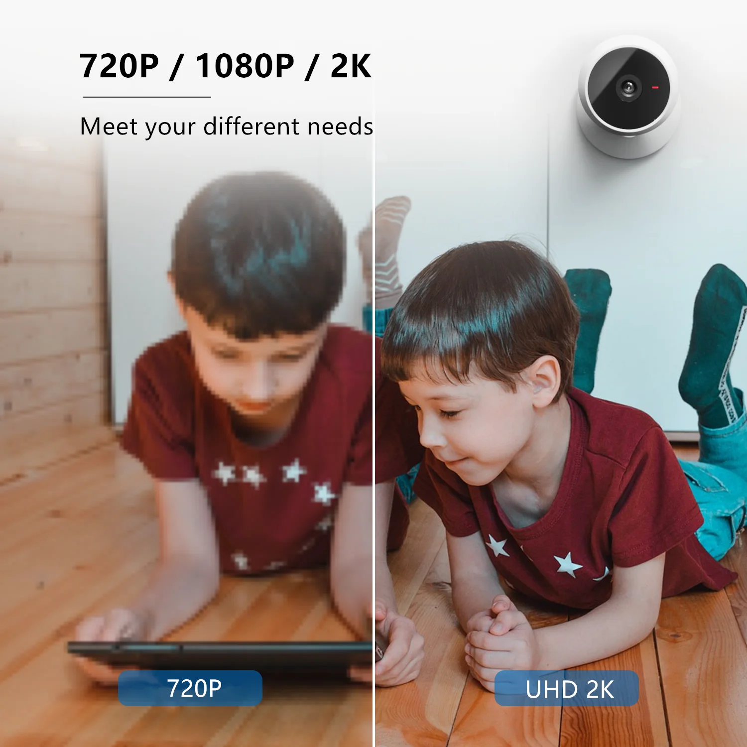 Laxihub – Mini caméra de Surveillance intérieure IP wifi 2mp/3mp/2K, dispositif de sécurité sans fil, babyphone vidéo