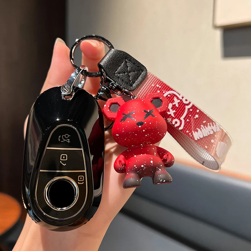 TPU Auto Key Fall für Mercedes Benz C S Klasse W223 W206 S260L S350L S400L S450L S500L für Maybach S480 s580 2020 2021 2022 Abdeckung