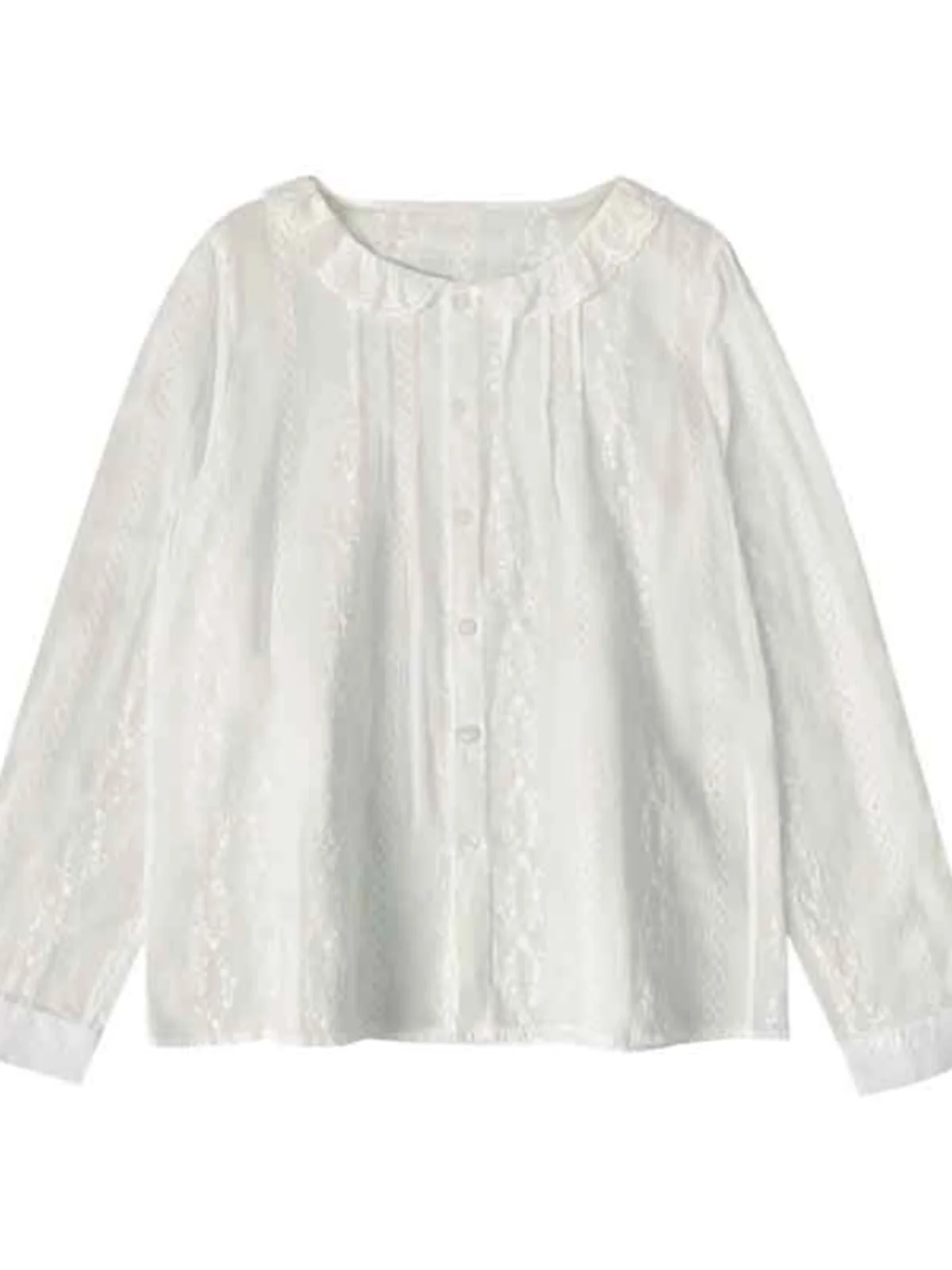 

Корейский Sle с кружевной отделкой Bubble Sve round Ne irt, женский летний новый нежный топ Ele, осенний верхняя одежда, прямой крой