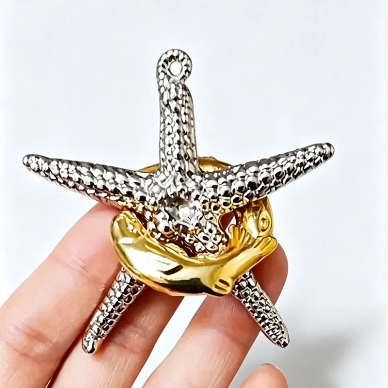 Novelty Ocean Starfish Magic Baffling Metal Disentanglement Brain Teaser Puzzles For Adults & Kids IQ Logic Mind Challenge Toys