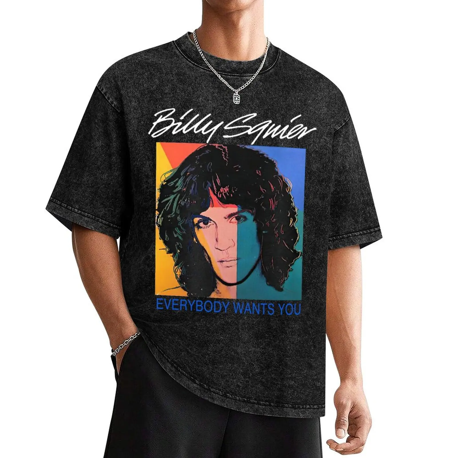 

Billy Squier Everybody T-Shirt sweat aesthetic clothes gifts for boyfriend mens t shirt