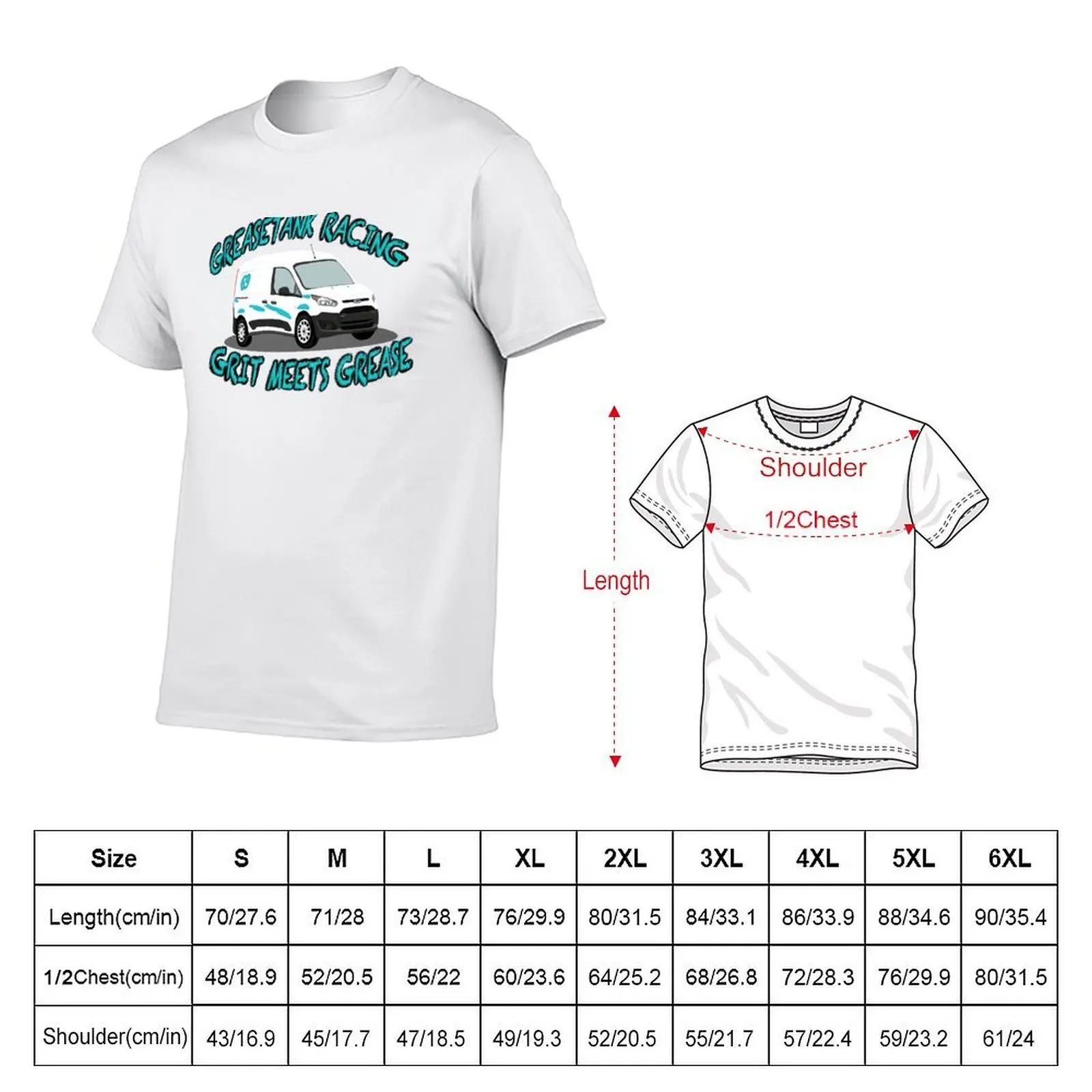 GT RallyVan Slogan T-Shirt black cotton t-shirt plain for man package g man t shirts for men T-Shirt