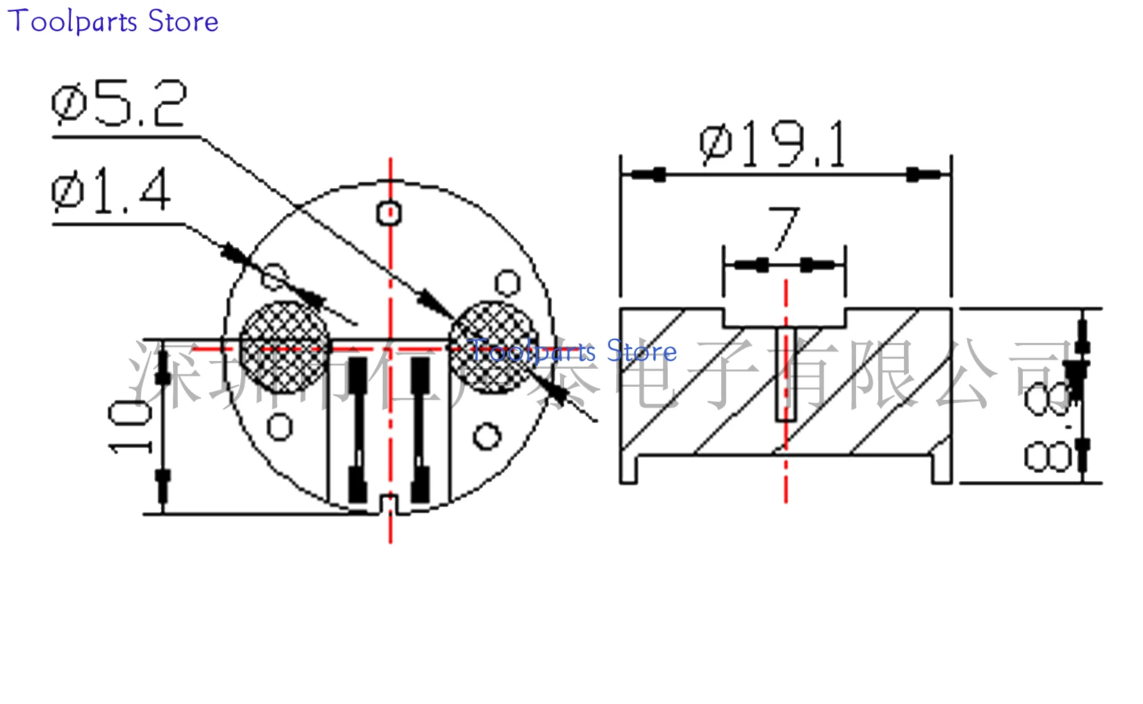 19mm Dynamic Microphone Head for Performance Recording, Anti Whistling Sound Head, Microphone Core Pickup Device