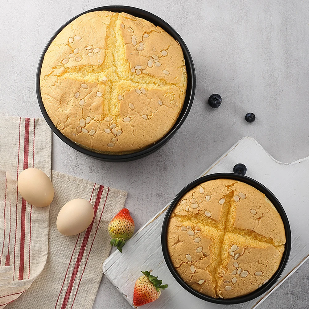 

3 Pcs Round Cake Pans Carbon Steel DIY Baking Mold Nonstick Fruit Decorate Home ProfessionalCake Pan Set Reposteria