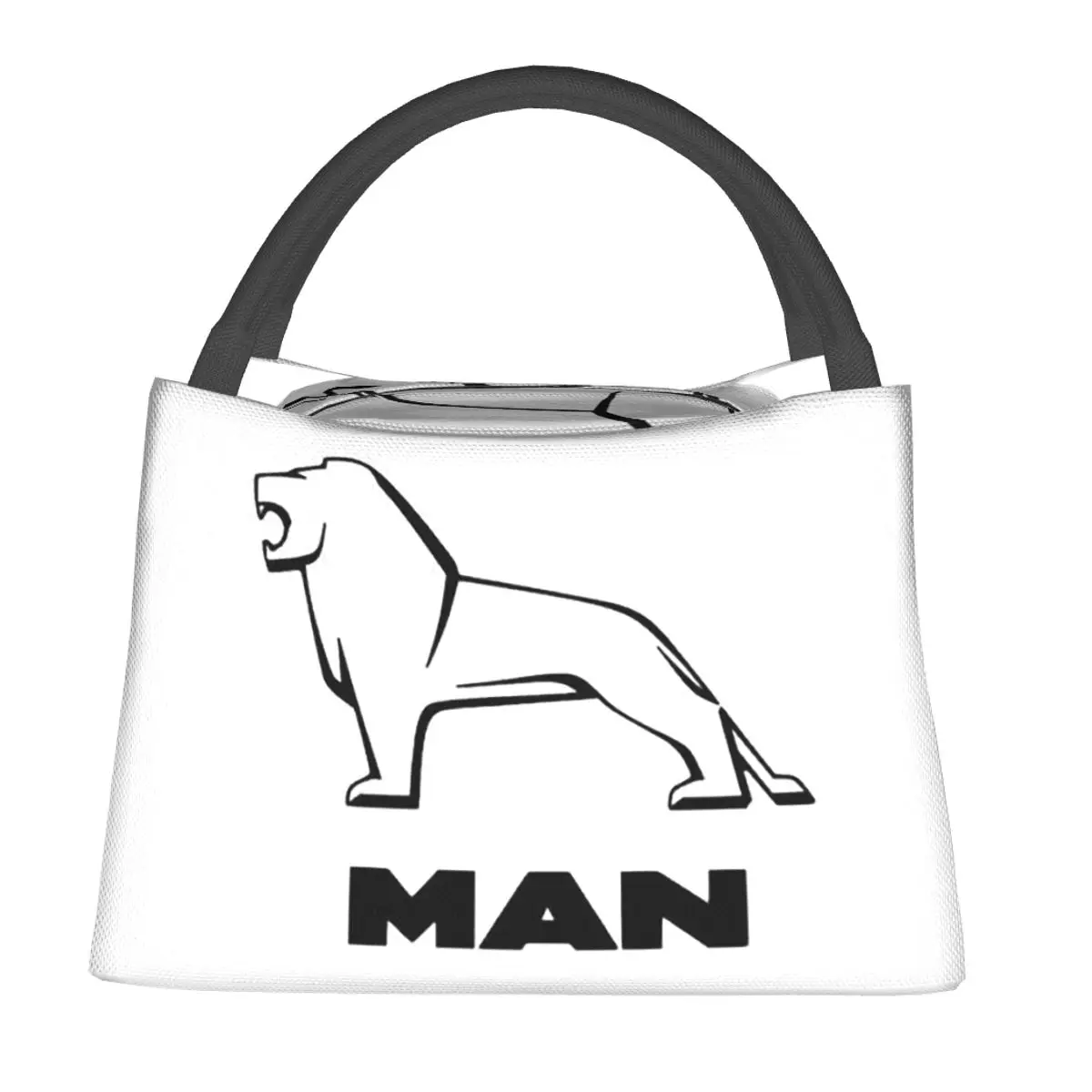 Man Truck Bus Dual-use Logo Insulated Lunch Bag for Women Kids Leakproof Food Boxes Thermal Lunch Box Tote